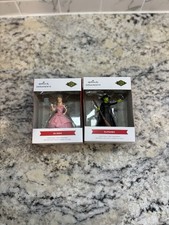 Hallmark Ornaments Wicked Elphaba  Glinda Wizard OZ Christmas Ornament Lot