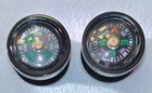 Acrylic Black Find Your Direction Plug Gauge Earrings 16mm 5/8” Sold Out Punk