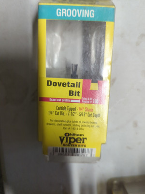 Oldham Viper Dovetail #194 1/4SH 1/4Cut Dia 7-1/2° 5/16Cut Depth