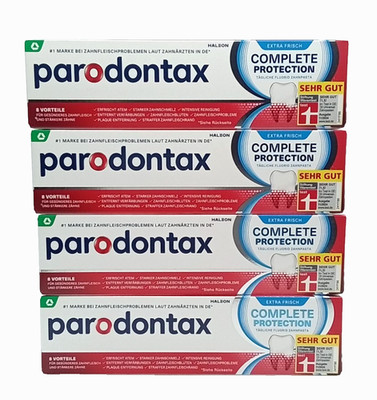 Parodontax Complete Protection Extra Frisch Zahnpasta 8-Vorteile 4x75ml