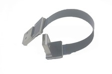 Short Flat Slim USB A Male 90 Degree Angled To Straight Cable Sync 15cm Black