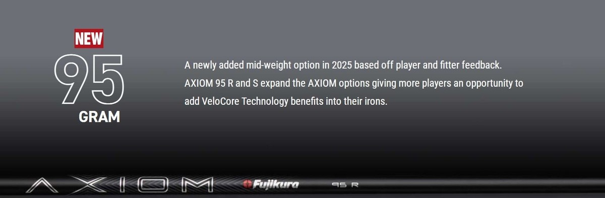 New Fujikura Axiom 95 Graphite Iron Shaft, Regular/ Stiff, choose