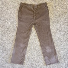Vintage Levi's Corduroy Pants Men 40x30 Brown Flap Pockets Made In USA 70s Rare