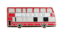 London Double Decker Bus Pin Badge