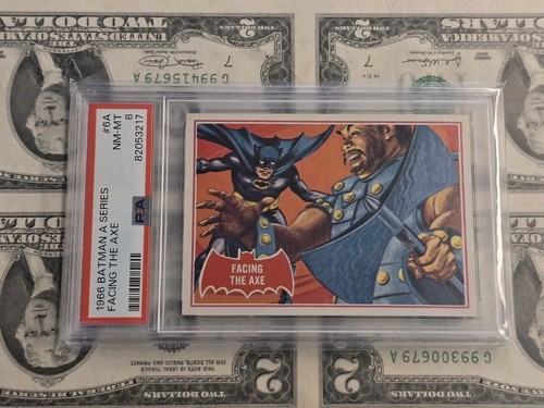 1966 Topps Batman Red Bat #6A Facing the Axe
