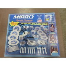 Vintage Mirro Chilton Toys Portable Playmates 38 Piece Kitchen Set Duck Motif