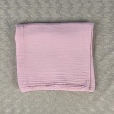 Aden  Anais Solid Light Pink Baby Swaddle Blanket Muslin Cotton