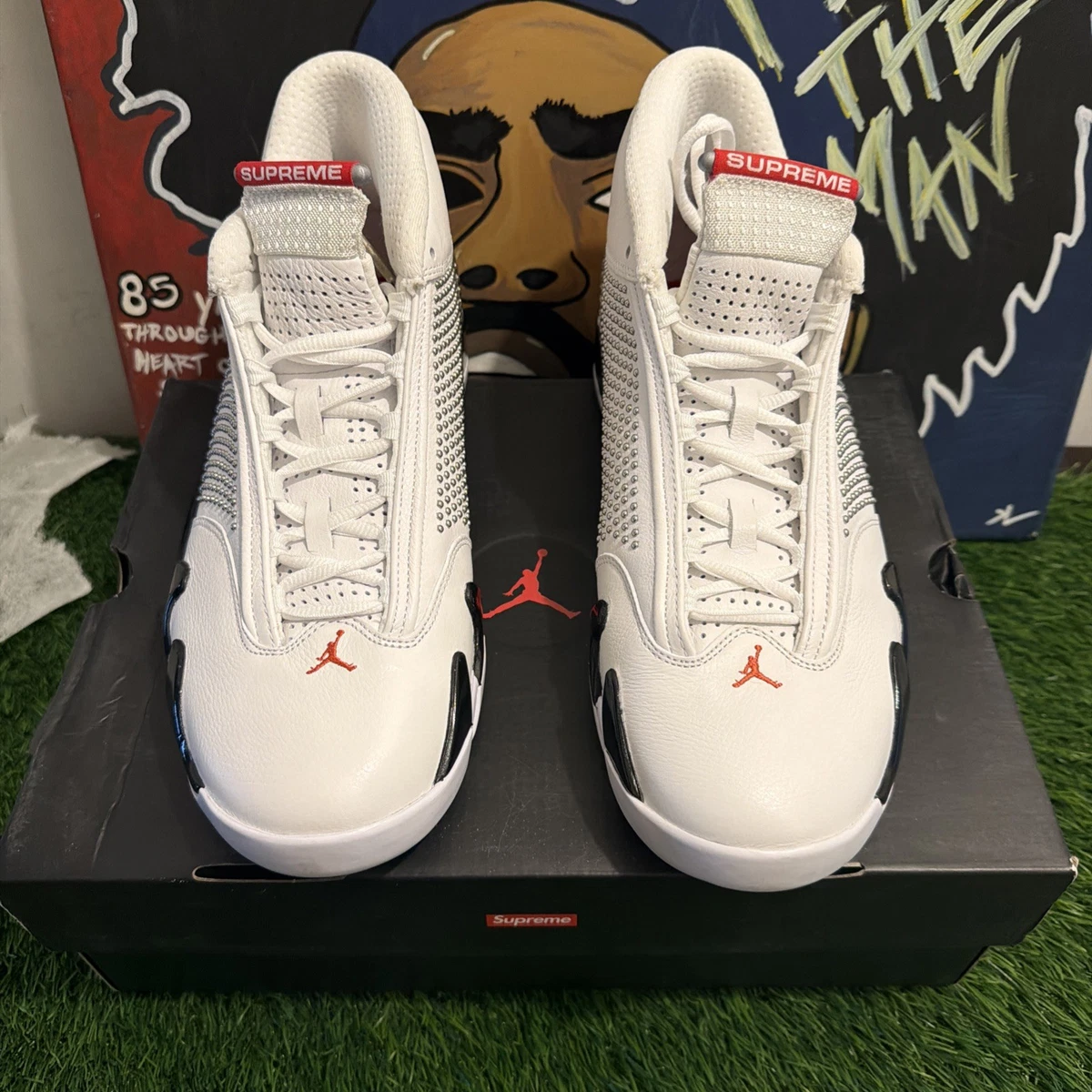 Supreme x Air Jordan 14 Retro White for Sale | Authenticity