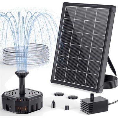 Solar Springbrunnen mit Filter 4W für Vogelbad Fischbecken Wasserinszenierung