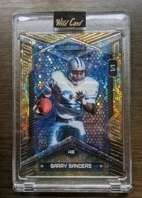 Barry Sanders Alumination 1/1 One of One 2026 Wild Card NFL Legend  