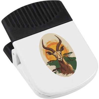 Magnetclip ''Springbock Portrait mit afrikanischer Landschaft'' (CP00044946)