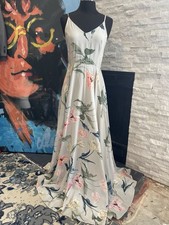 YUMI KIM Floral Full Length Maxi Spgahatti Strap Dress Size XS Coastal Summer