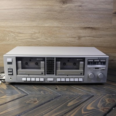 Vintage Sanyo RD W22 Stereo Double Cassette Tape Deck Dolby Japan