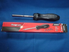 Snap On Tools USA NEW Black Hard Handle Ratcheting Screwdriver SSDMR4B NEW ⭐️