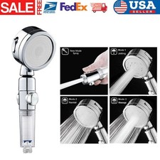 3Mode High Pressure Shower Head Filter Filtration Water Saving Soften Save Water