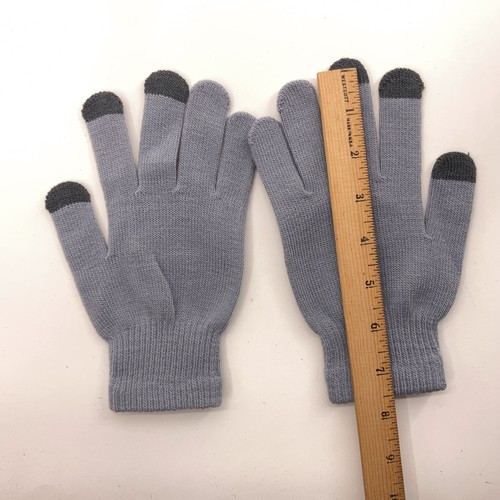 UNE University of New England gray thin stretch winter glove - Picture 3 of 4