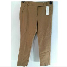Charter Club Women Pants 12 Brown Stretch Dress Trousers Tummy Control