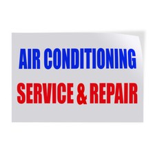 Decal Stickers Air Conditioning Service & Repair Business Vinyl Store Sign Label