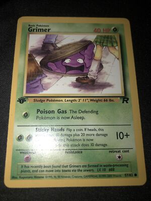 Grimer 1ST EDITION Pokemon Card 57/82 | eBay