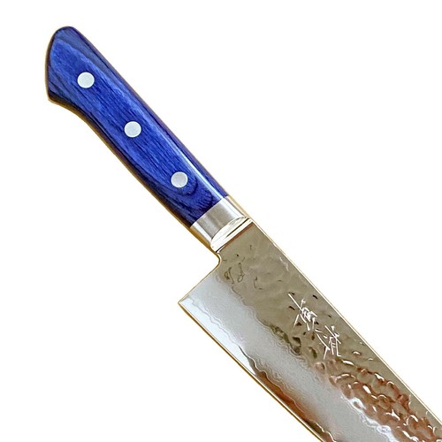 Made in Japan Shogun Japanese VG10 18cm Santoku Chef Damascus Knife Blue - Bild 7 von 8