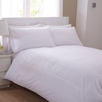 Charlotte Thomas Laura Duvet Cover Set Double White - Same Day Dispatch Charlotte Thomas Laura Duvet Cover Set Double White - Same Day Dispatch