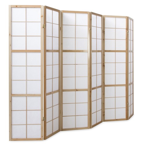 Paravent Raumteiler Trennwand Holz Sichtschutz Spansiche Wand 6 fach Homestyle4u - Bild 3 von 8