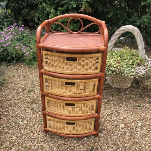 Wicker Vintage Chests of Drawers