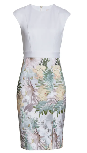 TED BAKER LONDON Hanalee Woodland Sheath Dress - Picture 3 of 4