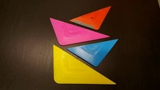 2  sets Window Tint Tools Tri-Edge X Yellow, Pink,Tri-Edge Blue & Tri-Edge Plus