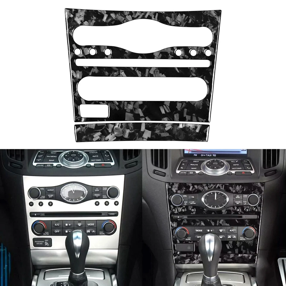 Kits de 26 piezas de cubierta interior completa de fibra de carbono forjada para Infiniti G25 G37 Q60 Foto 3 de 4