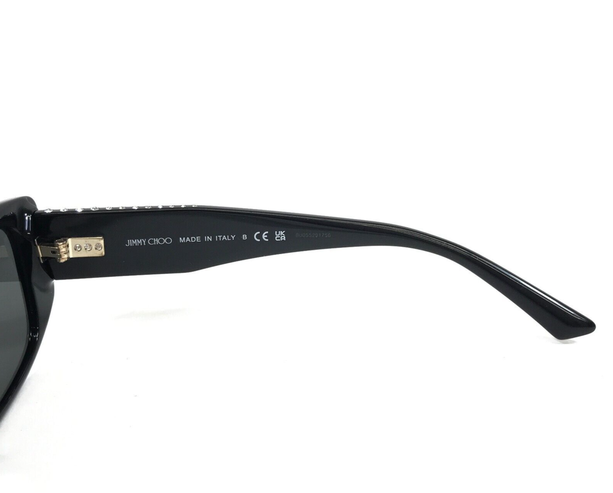 Jimmy Choo Sunglasses JC5002BU 5000/87 Shiny Black Cat Eye