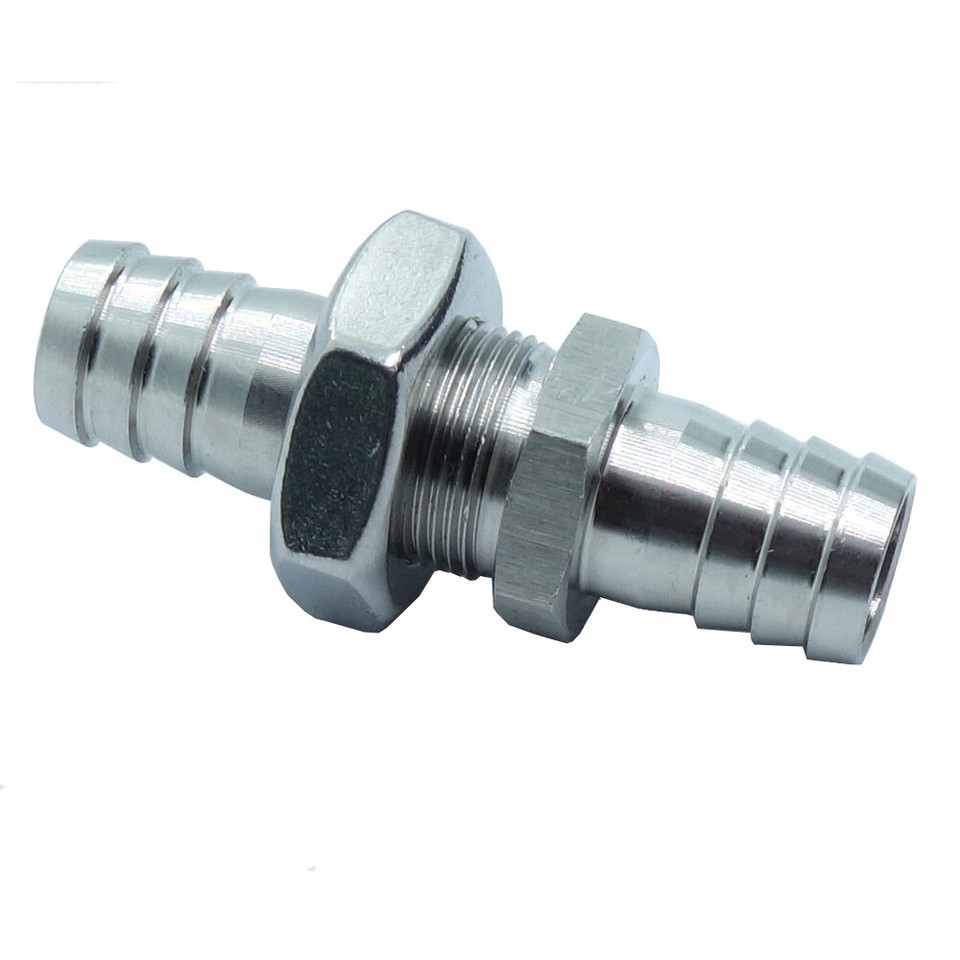 2 Raccords En Acier Inoxydable 304 Pour Tuyau - 1/2 Pouce, Forme Droite, Embout Barbelé