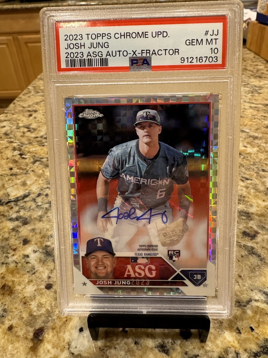 2023 Topps Chrome Update Josh Jung ASG XFractor Rookie /125 Auto