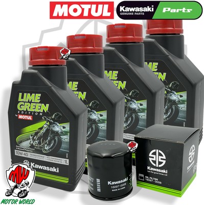 Service 4 Lt Öl Motul Lime Green 10W40 + Filter Kawasaki VULCAN-S Cafe 650
