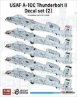 DEF MODEL 1/48 A-10C Thunderbolt II Decal set (2) for Academy kit(12348)#JD48007