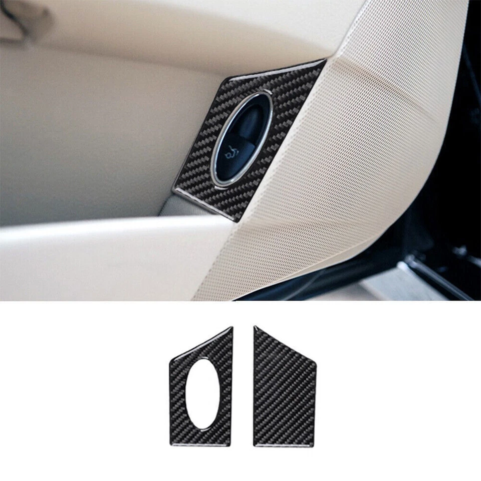 16Pcs Carbon Fiber Interior Full Kit Cover Trim For Mercedes-Benz E-Class W211 - Image 2 of 4