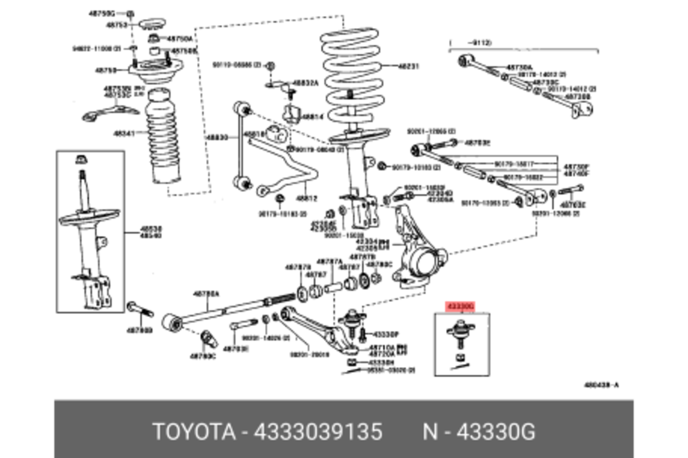 Sw20 Lowered TOYOTA Genuine OEM MR2 AW11 SW20 SW21 Lower Joint Rear LH or RH | eBay
