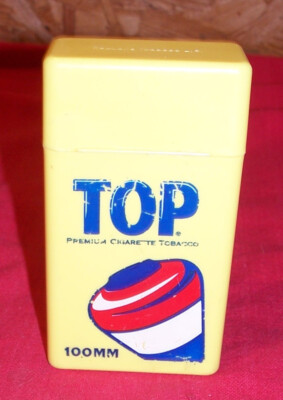 Vintage Top Cigarette Tobacco Case King Size 100 mm Old Advertising Collectible