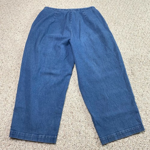 Petite Sophisticate Womens Jeans sz 4 Light Wash Straight Stretch Crop VINTAGE - Picture 3 of 13