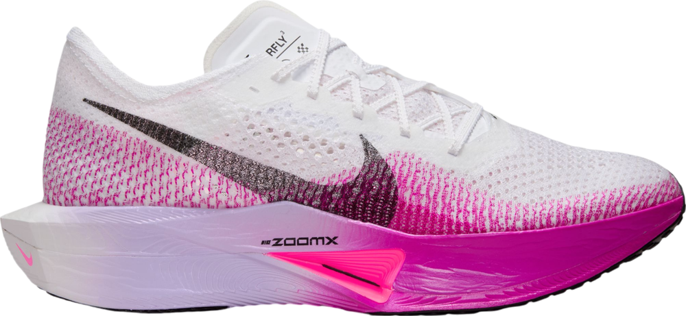 Nike ZoomX Vaporfly Next% 3 Mens Running Shoes White Black Purple DV4129-104