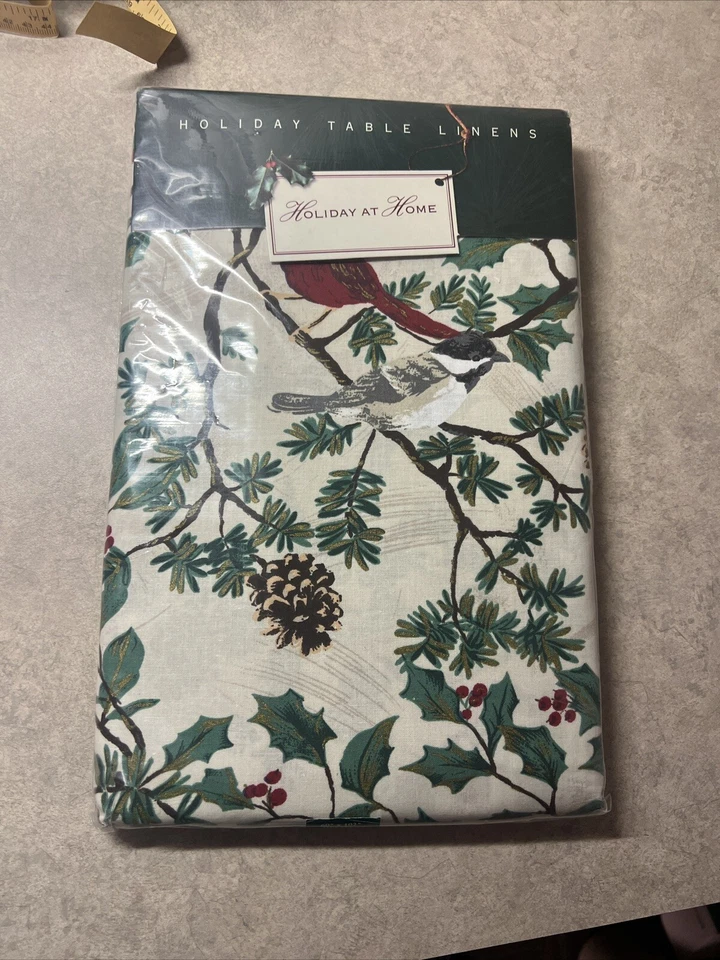 Mantel Newbridge Holiday at Home piña/pájaros 60" X102" D1 Foto 2 de 4