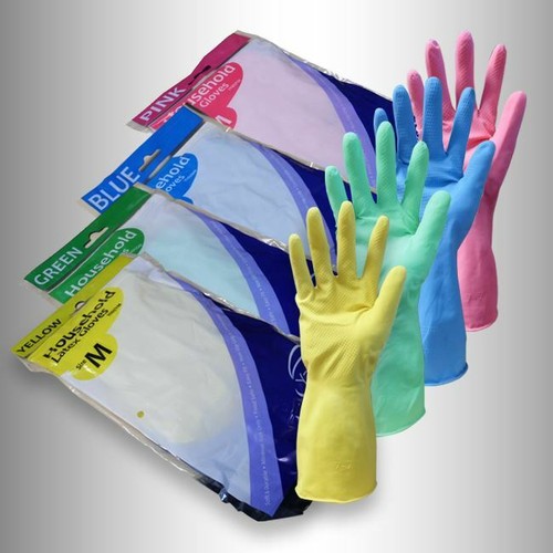 Gloveman Household Rubber Gloves Long Sleeve Latex Gloves for Kitchen