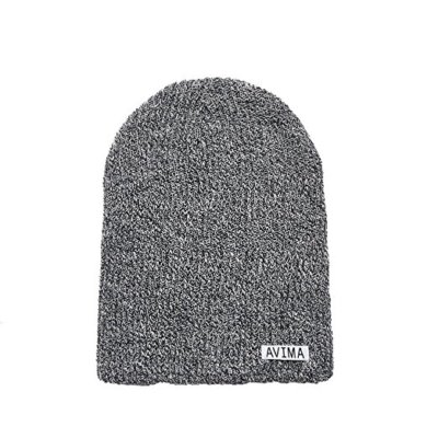 AVIMA Warmy One Mix Colors Beanie Hat For Men, Women & Kids - Black and White