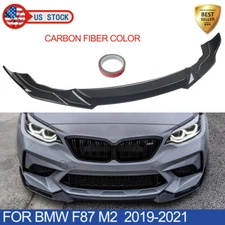 For BMW F87 M2 2019-2021 Front Bumper Splitter Spoiler Lip Carbon Fiber Color