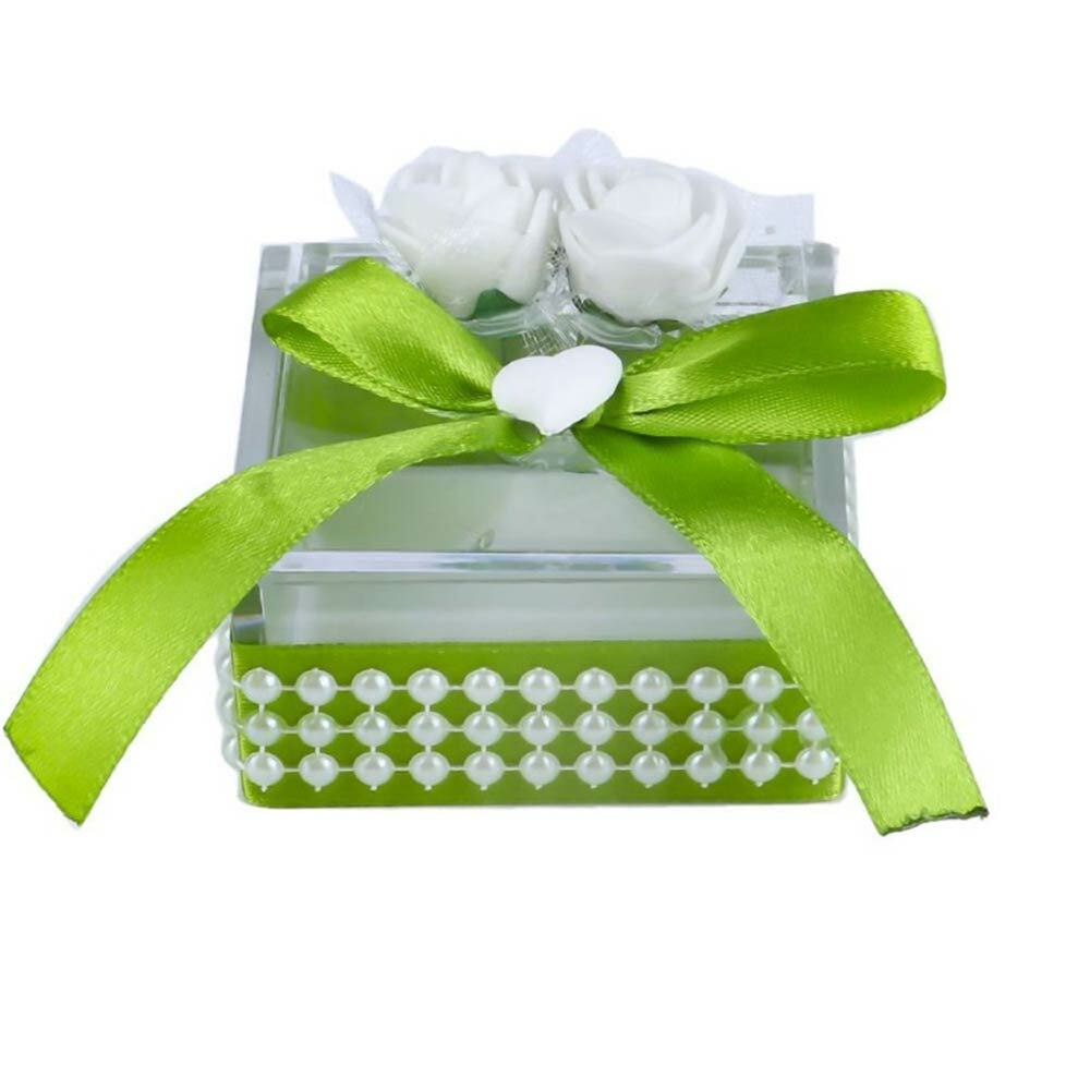 Scatolina portaconfetti per Promessa di Matrimonio bomboniere segnaposto verde