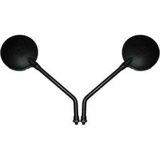 Mirrors 10mm Black Round L or R Fits KTM 625 SC Supermoto 2002