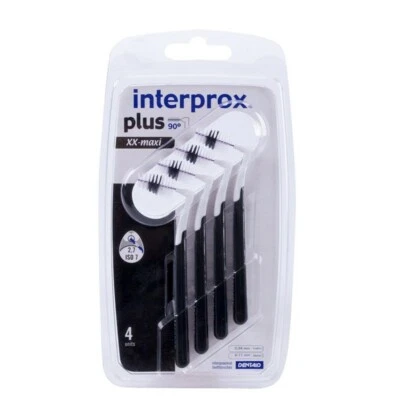 Dentaid Interprox plus 90° XX-maxi schwarz Interdentalbürte 4 Stck PZN 08880897