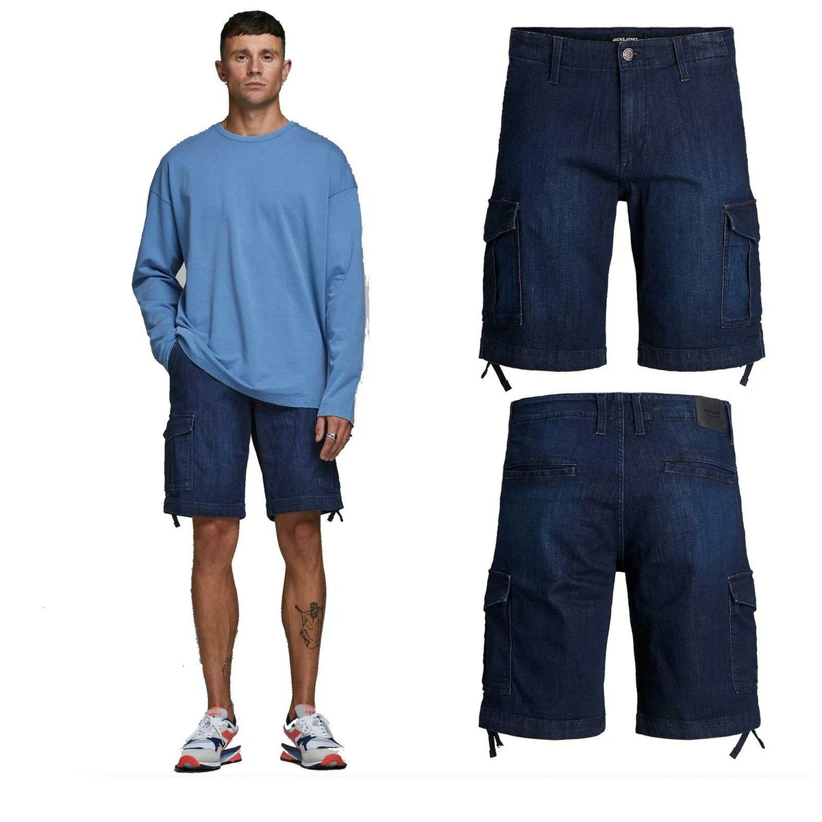 Cotton jeans deals half pant