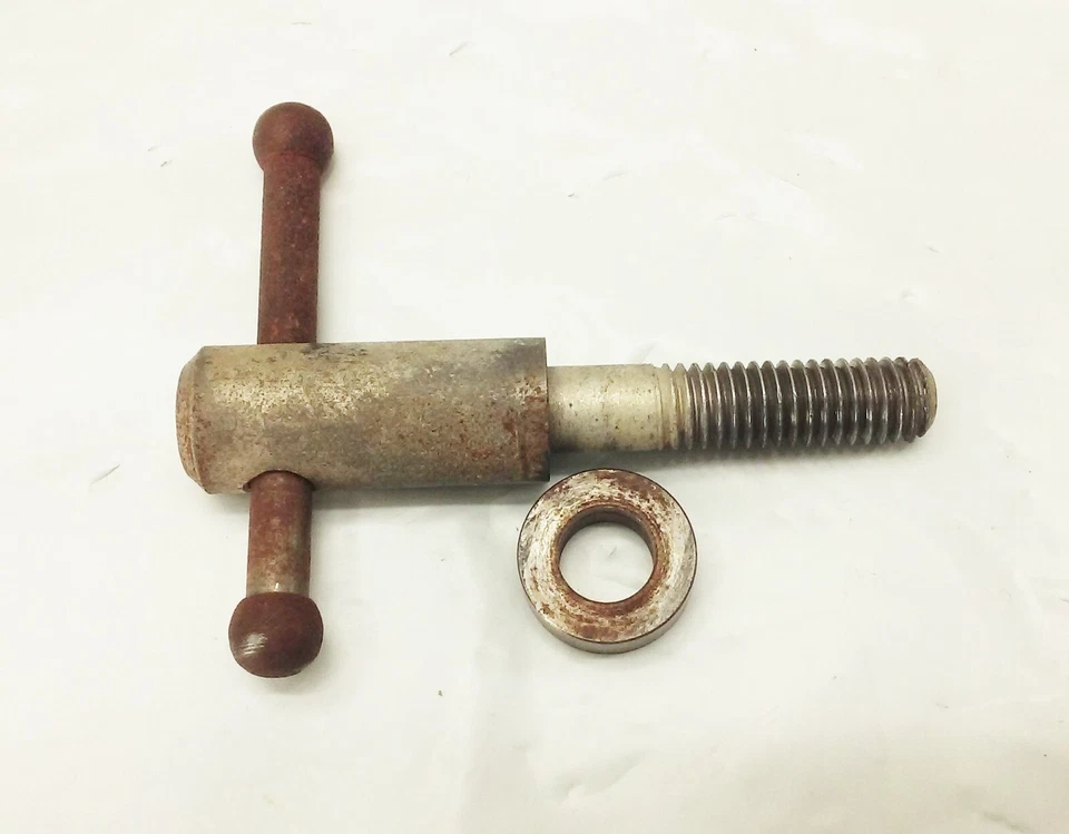 Vtg Atlas 3060 3070 3080 10" table saw blade arbor tilt lock clamp screw handle - Image 2 of 4