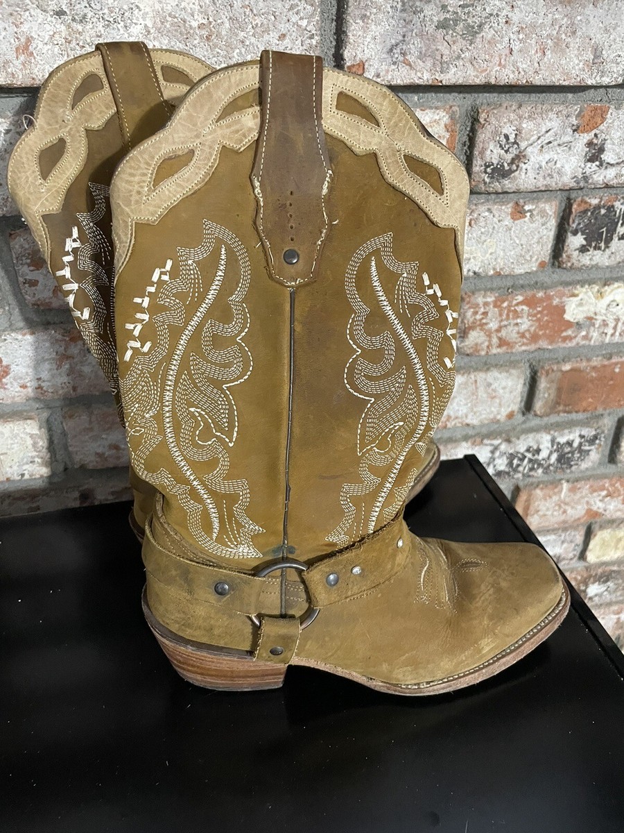 Golden Bull Embroidered Women's Brown Cowboy Boots Size 7 | eBay